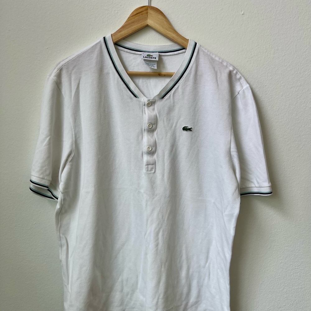 Lacoste White Polo Shirt Classic Fit Short Sleeve